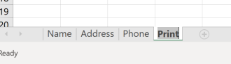 Screenshot o a tab being renamed in Excel